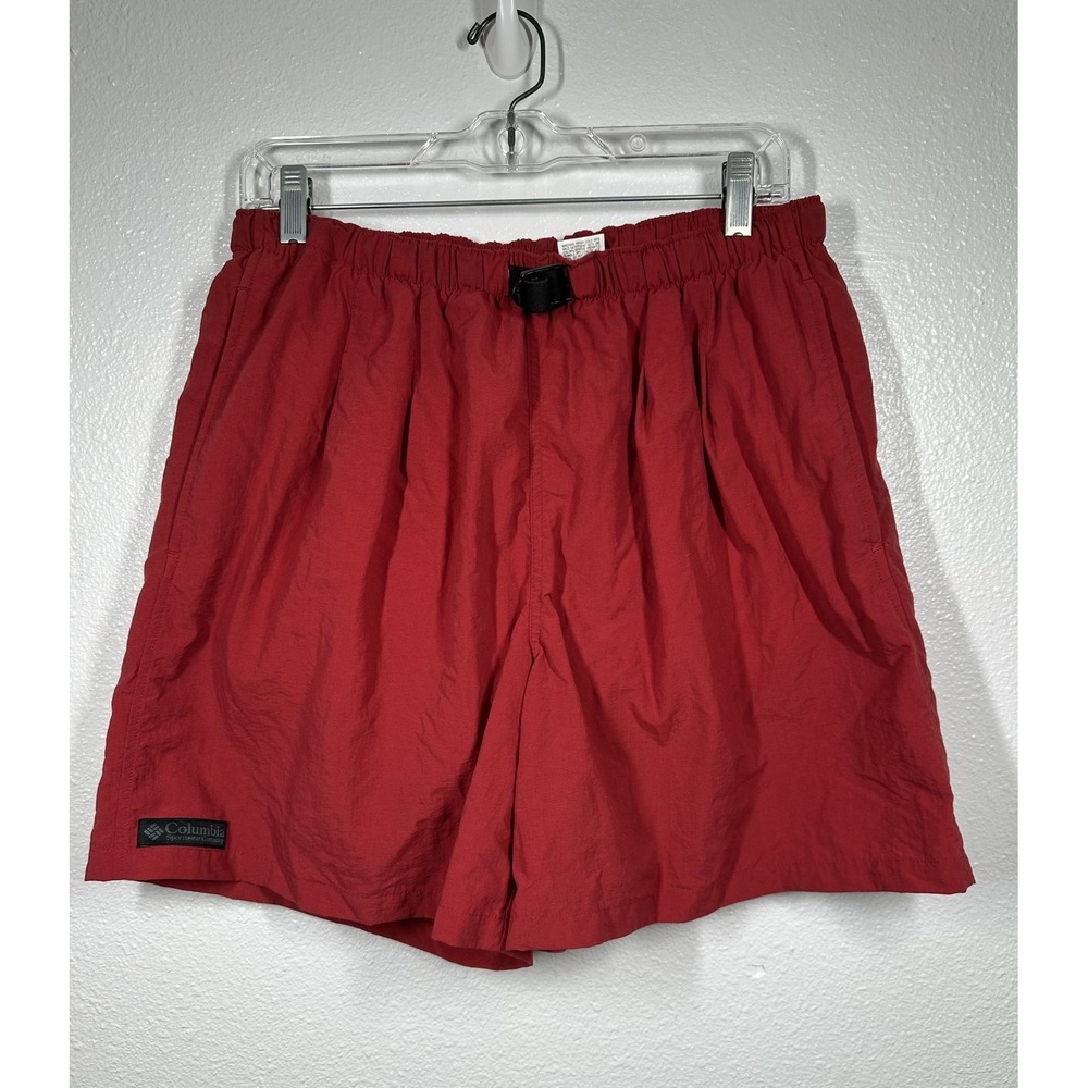 Columbia Shorts Mens Large Nylon Swim‎ Hiking Outdoor Mesh Lined Key Pocket 90s